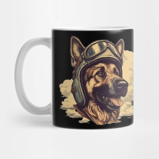 Aviator dog Mug